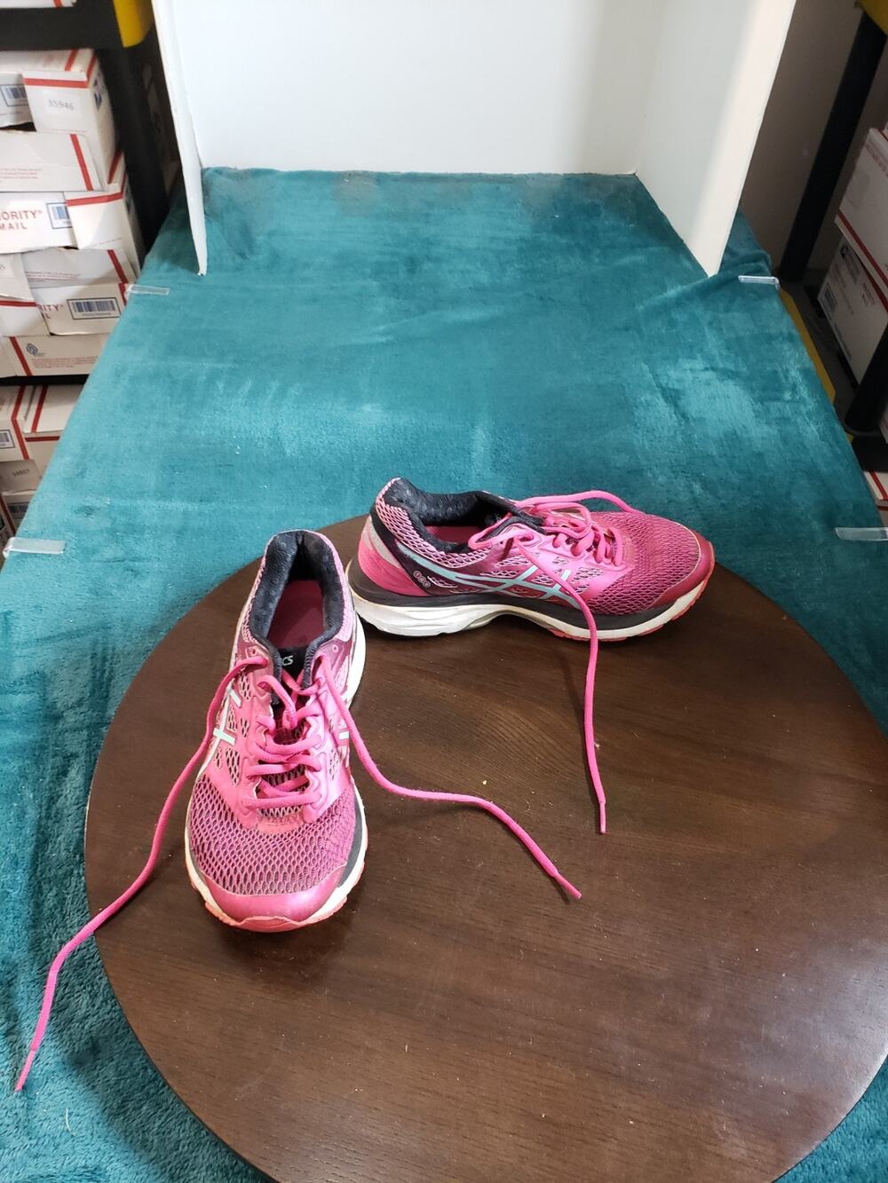 Asics Gel Cumulus 18 Shoes Size 8 Womens Pink Running Gym Marathon T6C8N